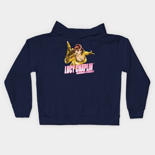 Lucy Chaplin "Ray Gun" Kids Hoodie by DrewEdwards